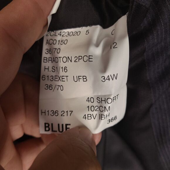 Brooks Brothers Blazer Mens 40 Short Gray Blue Stripe Jacket Mohair Wool England - Picture 8 of 16